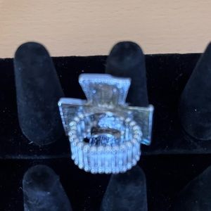 fantasy cross ring with zirconia silver gothic unisex‎ new